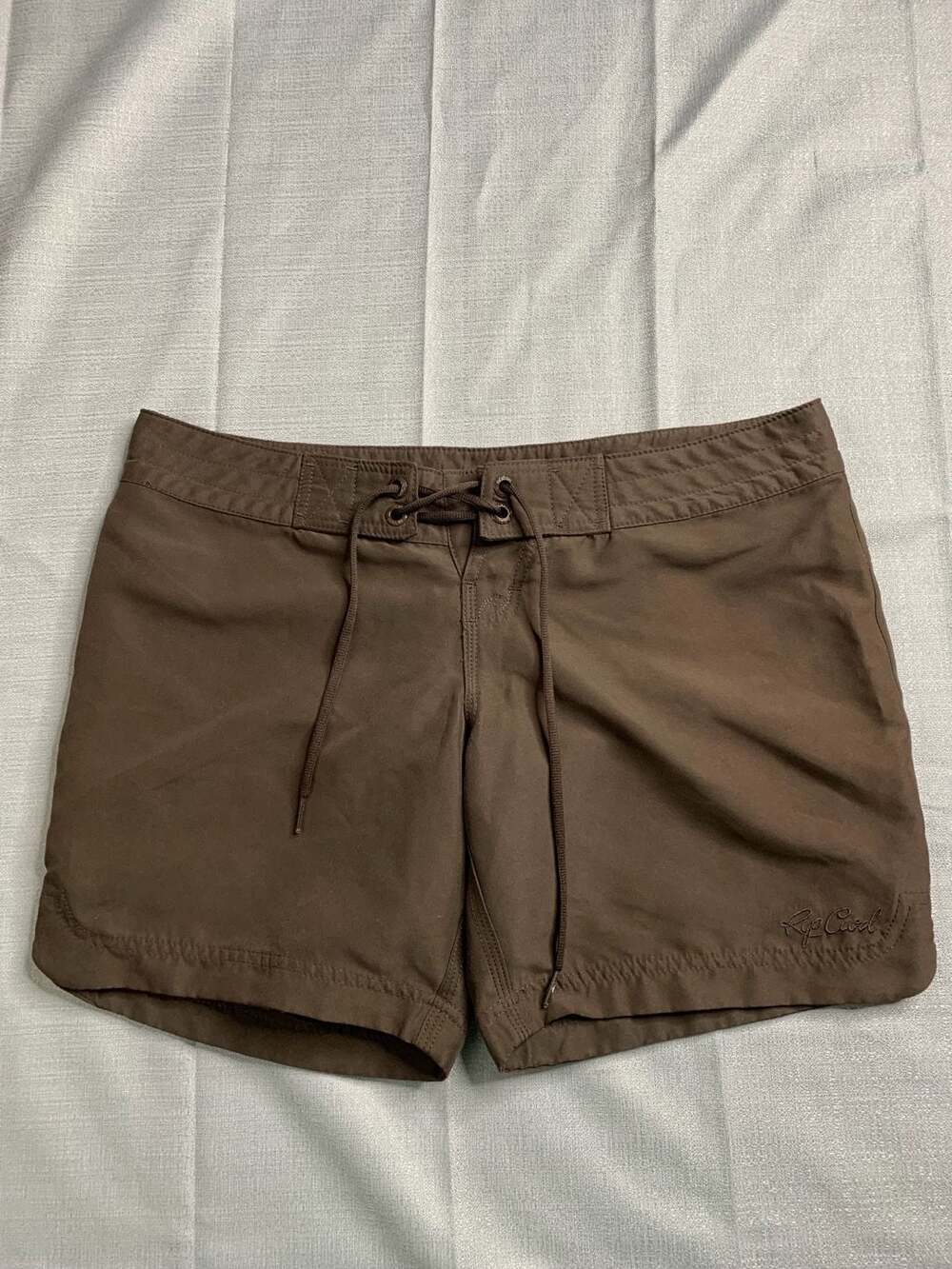Rip Curl Women's Brown Script Logo Board Shorts Size 7